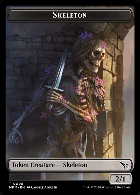 Skeleton (Murders at Karlov Manor Tokens #5)