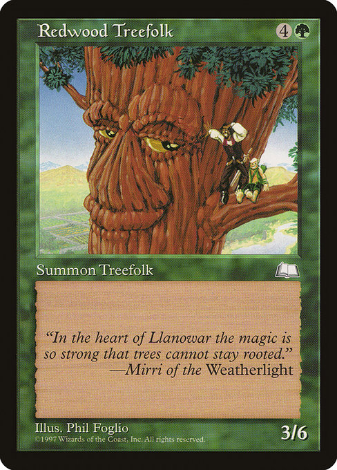 Redwood Treefolk (Weatherlight #138)