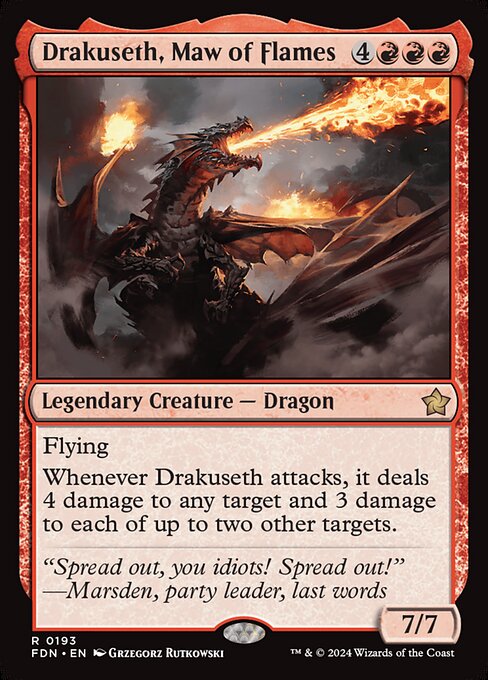 Drakuseth, Maw of Flames card