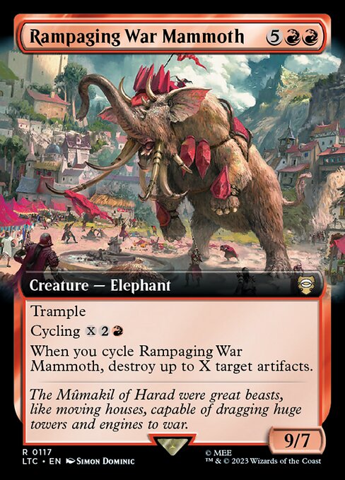 Rampaging War Mammoth (Extended Art)