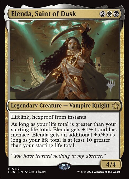 Elenda, Saint of Dusk (Foundations Promos #119p)