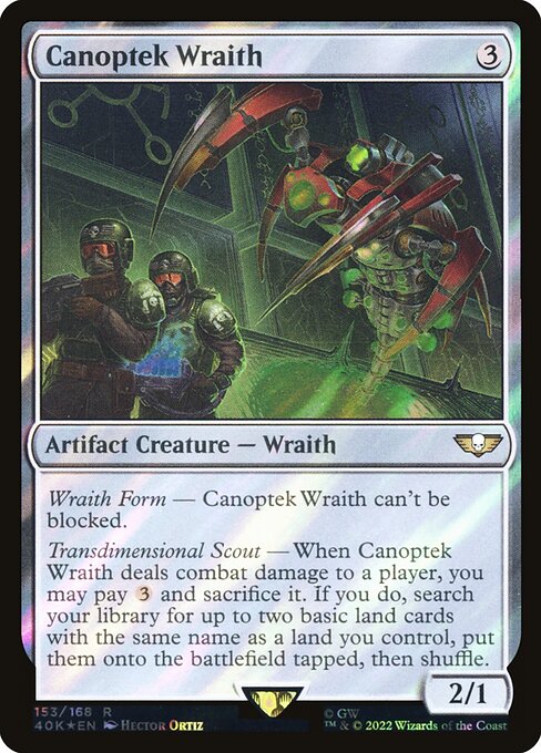 Canoptek Wraith (Warhammer 40,000 Commander #153★)