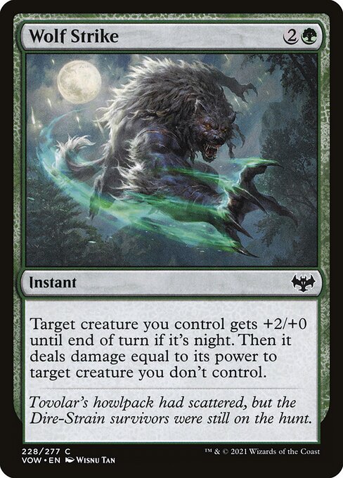 Wolf Strike (Innistrad: Crimson Vow #228)