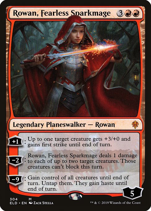 Rowan, Fearless Sparkmage card image