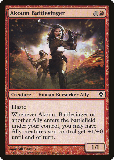 Akoum Battlesinger card image
