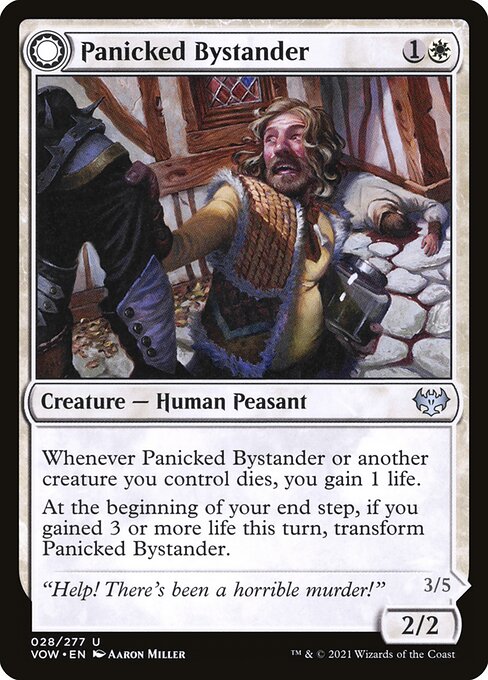 Panicked Bystander // Cackling Culprit card image