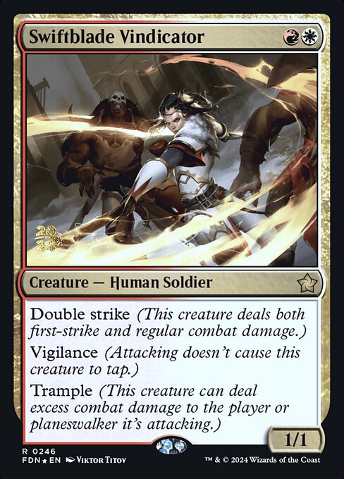 Swiftblade Vindicator (Foundations Promos #246s)