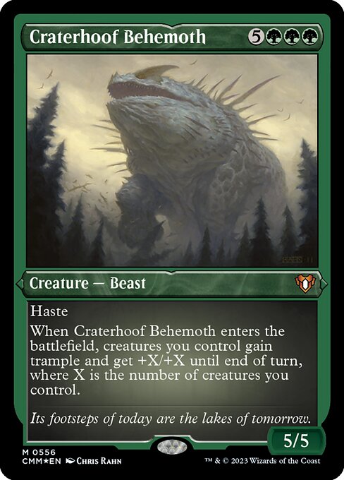 Craterhoof Behemoth (Commander Masters #556)