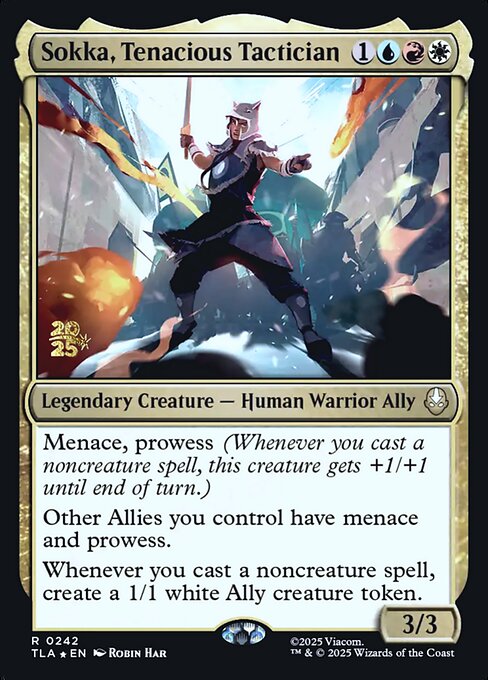 Sokka, Tenacious Tactician magic the gathering card art