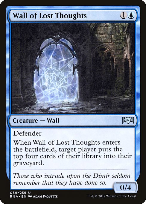Wall of Lost Thoughts (Ravnica Allegiance #59)