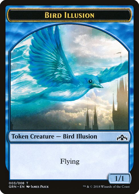 Bird Illusion (Guilds of Ravnica Tokens #3)