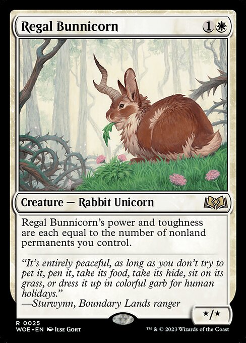 Regal Bunnicorn (Wilds of Eldraine #25)