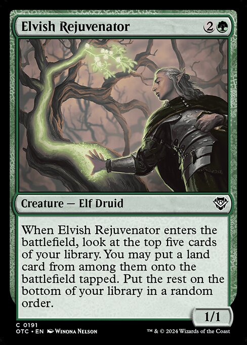 Elvish Rejuvenator (Outlaws of Thunder Junction Commander #191)