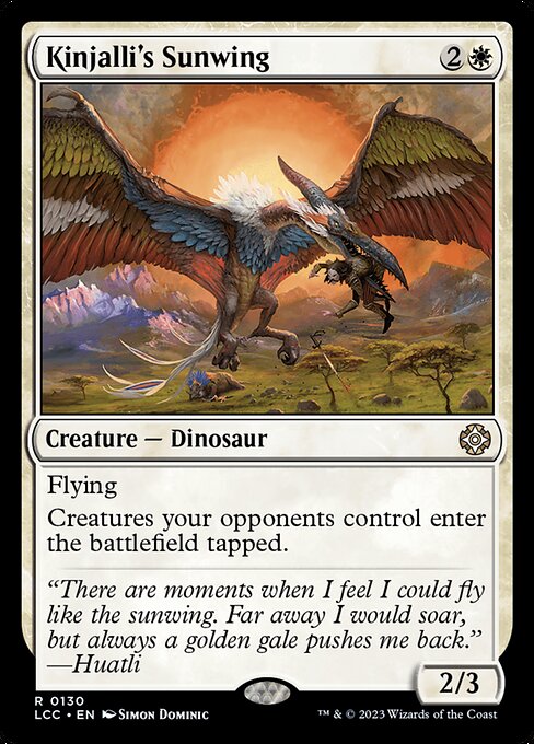 Kinjalli's Sunwing (The Lost Caverns of Ixalan Commander #130)