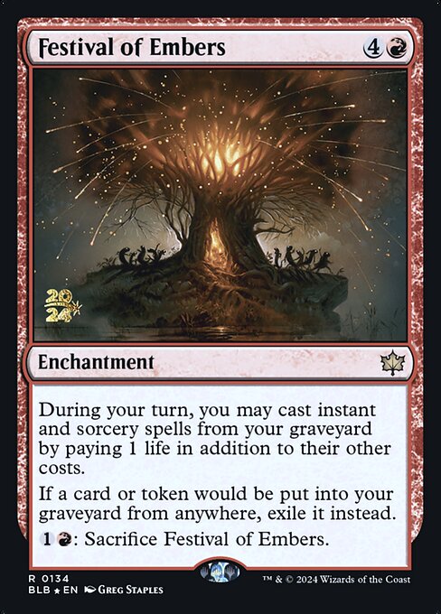 Festival of Embers (Bloomburrow Promos #134s)