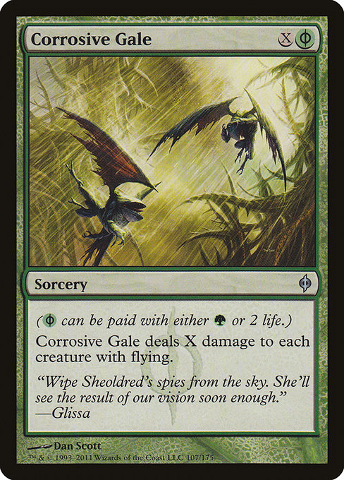 Corrosive Gale (New Phyrexia #107)