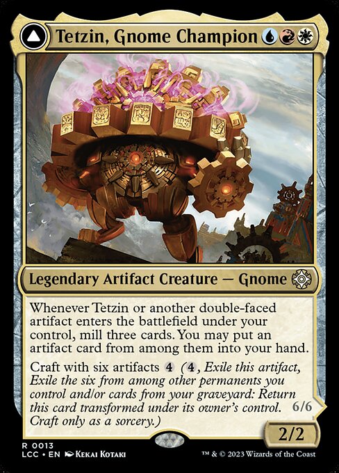 Tetzin, Gnome Champion // The Golden-Gear Colossus (lcc) 13