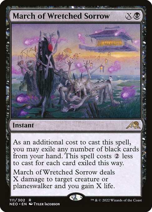 March of Wretched Sorrow (Kamigawa: Neon Dynasty #111)