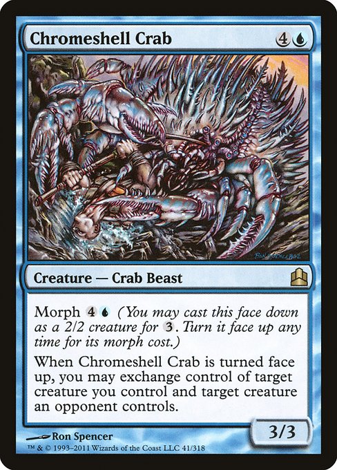 Chromeshell Crab (Commander 2011 #41)