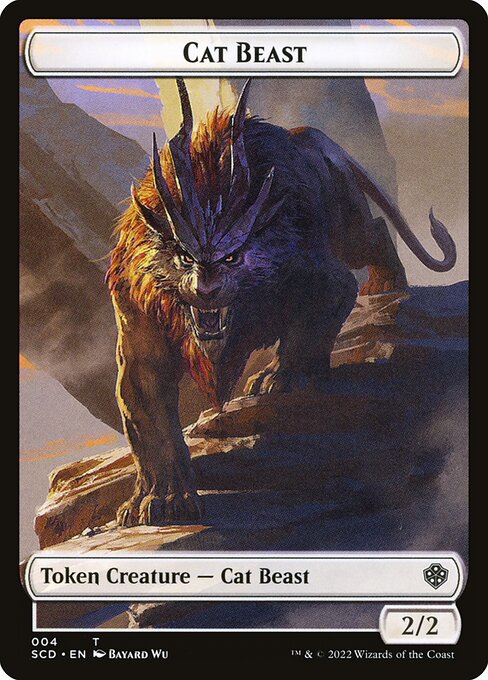 Cat Beast (Starter Commander Deck Tokens #4)