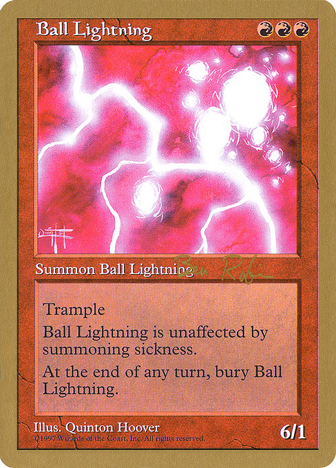 Ball Lightning (World Championship Decks 1998 #br210)
