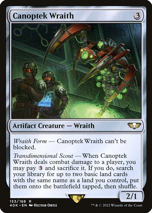 Spectre Canoptek|Canoptek Wraith