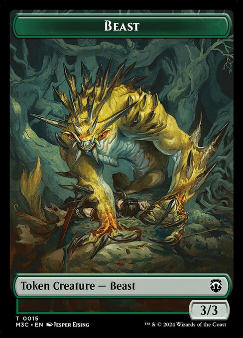 Beast (Modern Horizons 3 Commander Tokens #15)