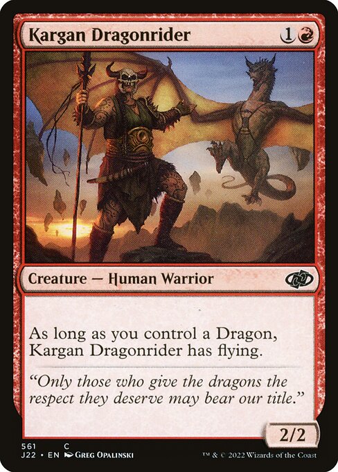Kargan Dragonrider (Jumpstart 2022 #561)