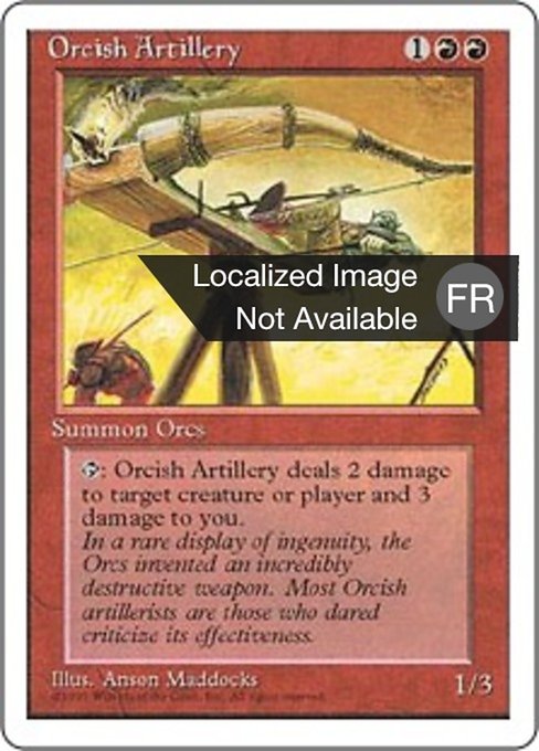 Orcish Artillery (Fourth Edition #214)