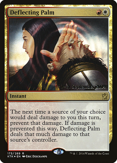 Deflecting Palm (Khans of Tarkir Promos #173s)