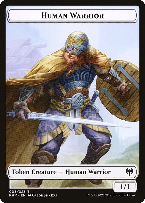 Human Warrior (Kaldheim Tokens #3)