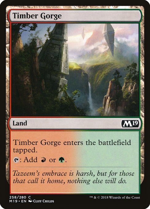 Timber Gorge (Core Set 2019 #258)