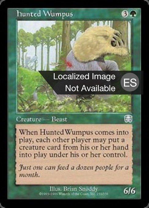 Hunted Wumpus (Mercadian Masques #253)