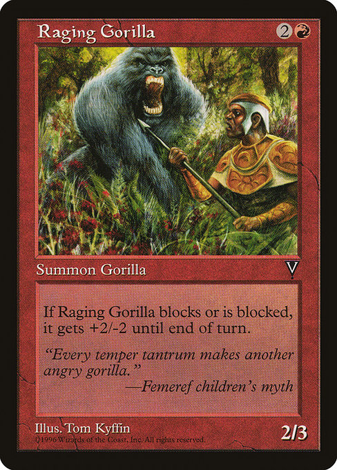 Gorille enragé|Raging Gorilla