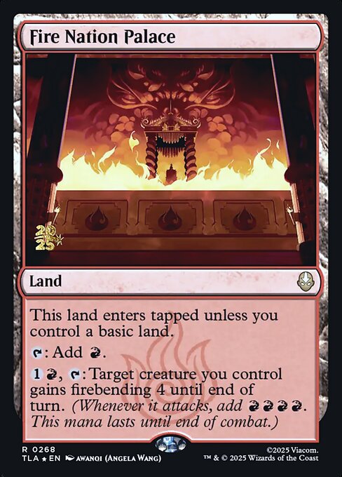 Fire Nation Palace magic the gathering card art