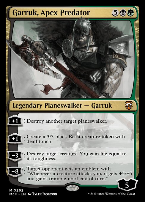 Garruk, Apex Predator (Modern Horizons 3 Commander #262)