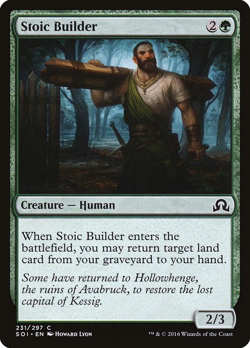 Stoic Builder (Shadows over Innistrad #231)