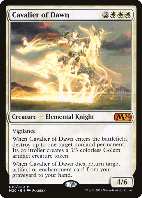 Cavalier of Dawn (Core Set 2020 Promos #10p)