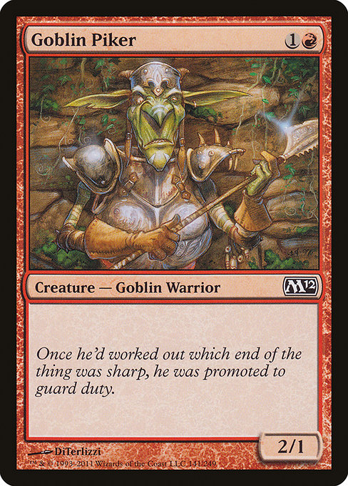 Goblin Piker (Magic 2012 #141)