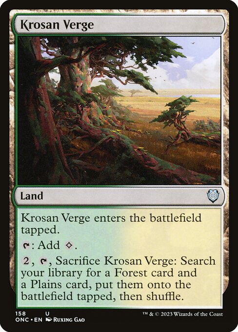 Krosan Verge (Phyrexia: All Will Be One Commander #158)