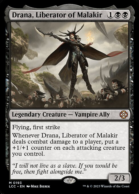 Drana, Liberator of Malakir (The Lost Caverns of Ixalan Commander #193)