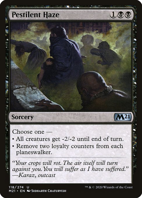 Pestilent Haze (Core Set 2021 #118)