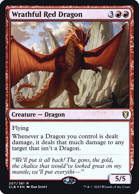 Dragon rouge furieux|Wrathful Red Dragon