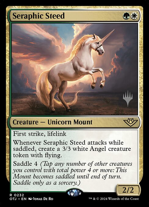 Seraphic Steed (Outlaws of Thunder Junction Promos #232p)