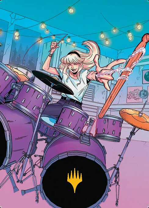 Gwen Stacy // Gwen Stacy magic the gathering card art