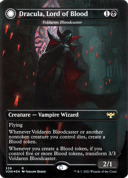 Voldaren Bloodcaster // Bloodbat Summoner (Innistrad: Crimson Vow #338)