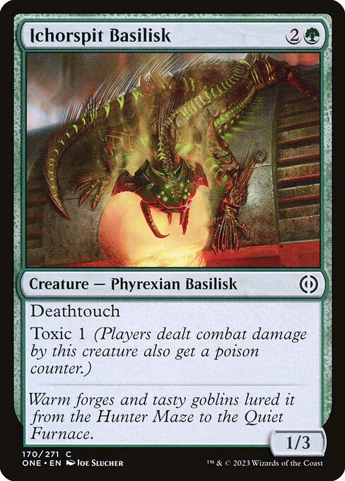 Ichorspit Basilisk (Phyrexia: All Will Be One #170)