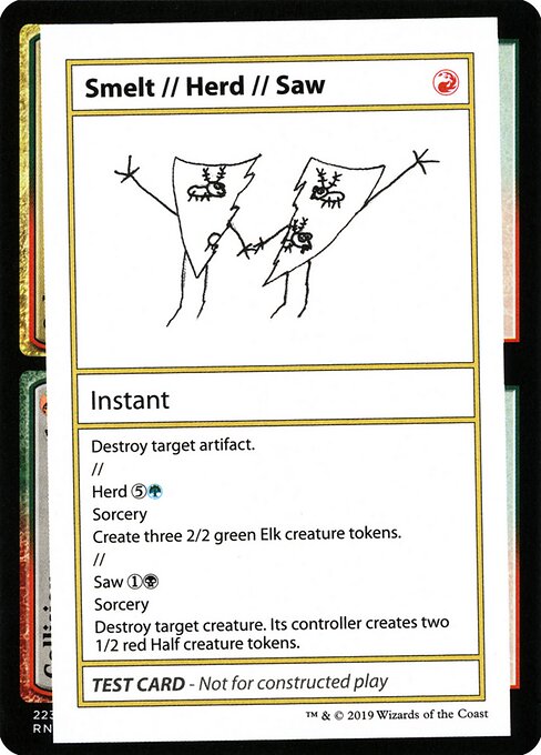 Smelt // Herd // Saw (Mystery Booster Playtest Cards 2021 #100)