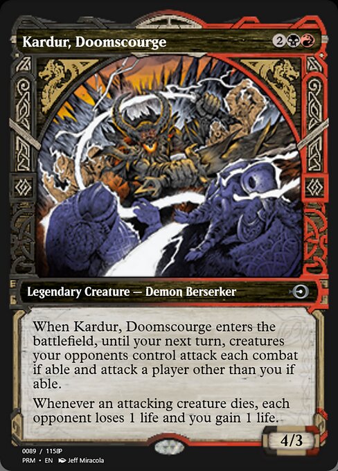 Kardur, Doomscourge (Magic Online Promos #88378)