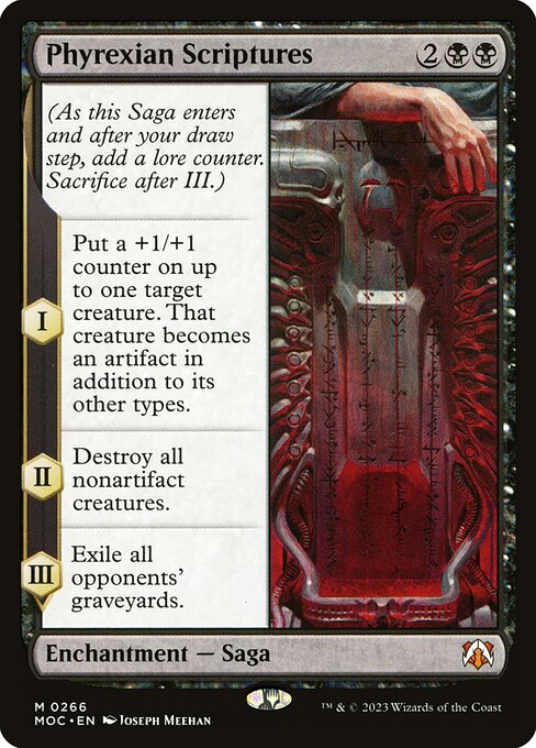 Phyrexian Scriptures (March of the Machine Commander #266)